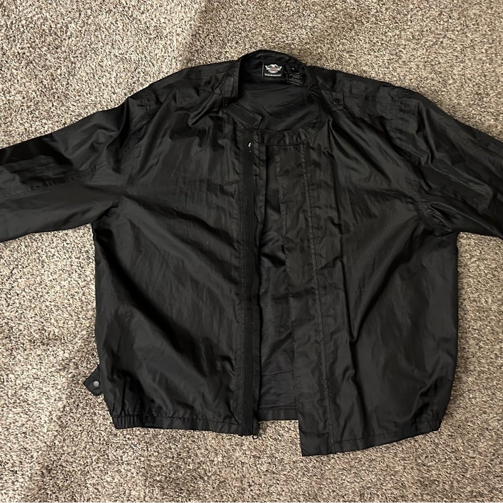 Men's Black Harley Davidson Lightweight Jacket